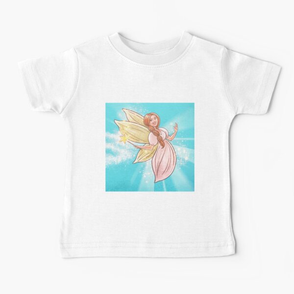 Item preview, Cute Titi Fairy on Blue Background designed and sold by AlinaVuxanovici.