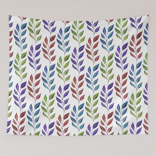 Item preview, Seam-less  red, blue, green and purple flowers Pattern designed and sold by seelya83.