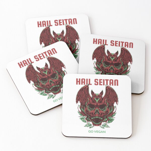 Item preview, Hail Seitan, Go Vegan! designed and sold by carringtonpaula.