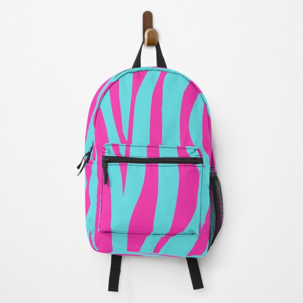 Item preview, Awake But Not Woke Cyberpunk Vaporwave Skull and Crossbones Neon Zebra Print designed and sold by GGDesignArt.