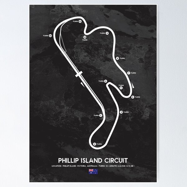 Item preview, Phillip Island Racing Circuit designed and sold by Tracksters.
