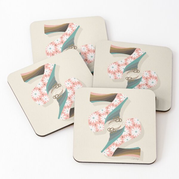 Item preview, Disco Platforms – Blush & Mint designed and sold by Cat Coquillette.
