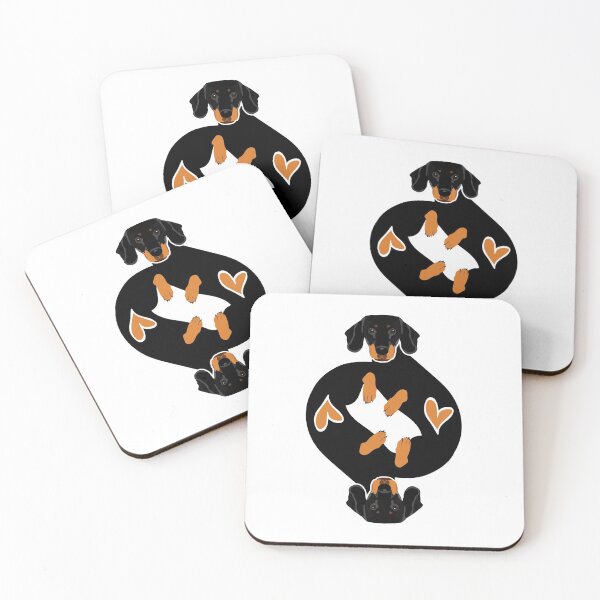 Item preview, Dachsie Ying and Yang designed and sold by Woofleys&Co.