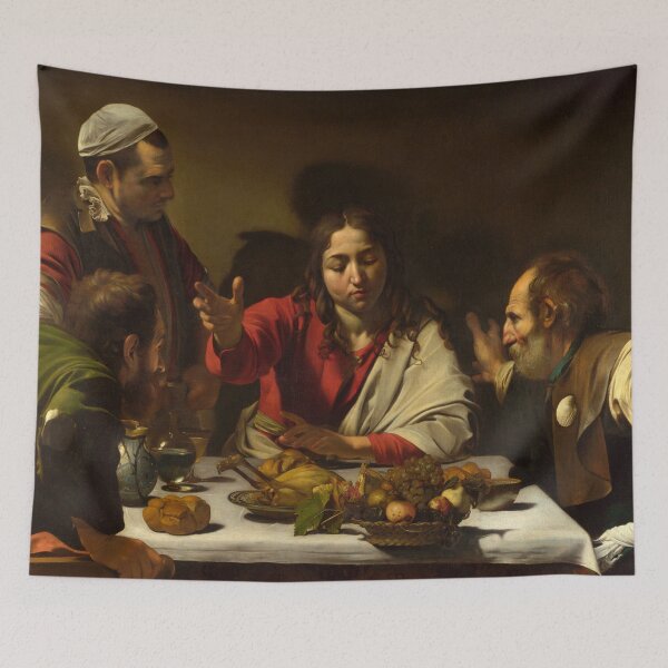 Item preview,  Supper at Emmaus  - (1602) Caravaggio designed and sold by Vintage Designs +.