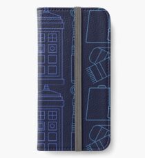 Dr Who Print Pattern iPhone Wallet/Case/Skin