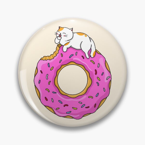 Artikelvorschau, Katze und Donut entworfen und verkauft von Kimprut.