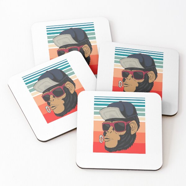 Item preview, Enjoy monkey retro vector designed and sold by sevenforArt.
