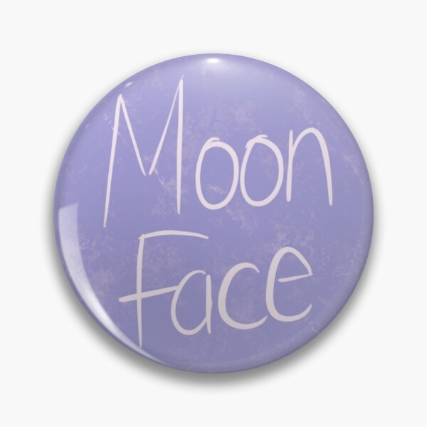 Artikelvorschau, Moon Face Chronic Illness Abzeichen Button T-Shirt entworfen und verkauft von toolazytobegoth.