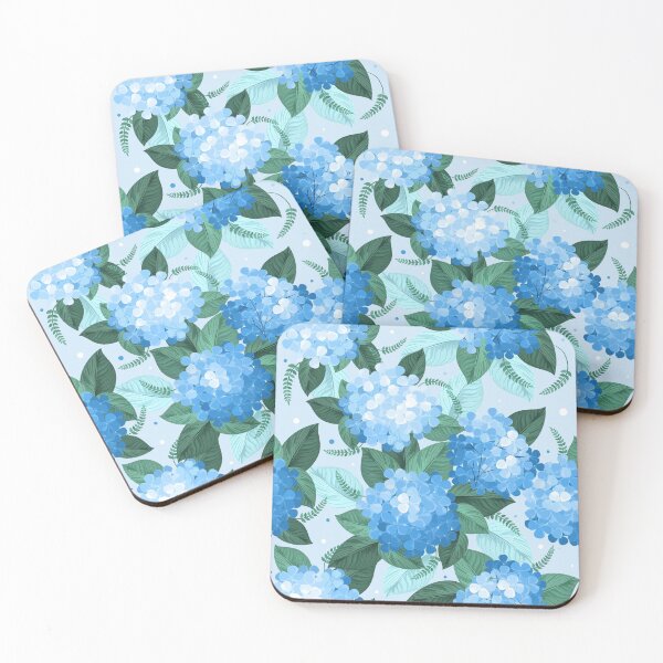 Item preview, Hydrangea Blue pattern designed and sold by Omtatsat.