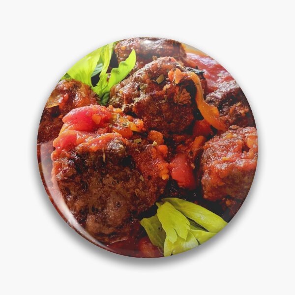 Artikelvorschau, Italienische Fleischbällchen Tomaten Küche Food Decor entworfen und verkauft von Wizardofpizza.