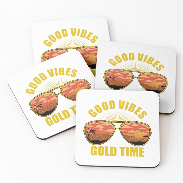 Item preview, Eyeglasses Good Vibes Gold designed and sold by sevenforArt.