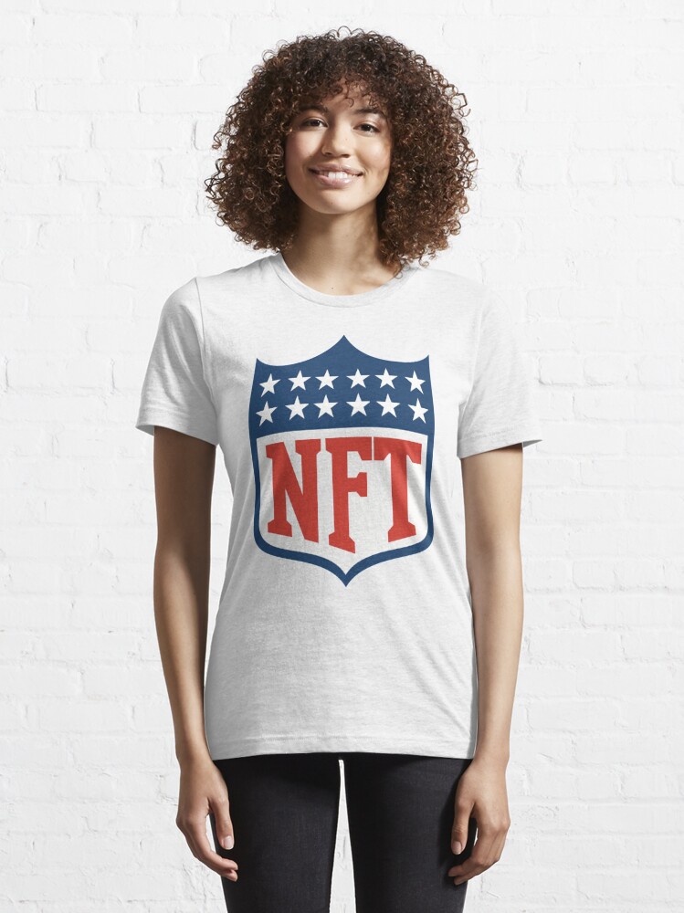 NFT Crypto art- designed to look like the NFL logo Essential T