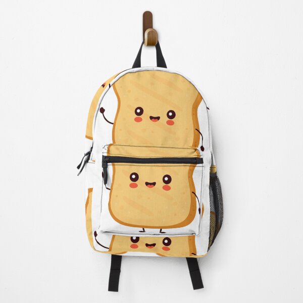 Item preview, Cute happy funny kawaii toast designed and sold by KawaiiFoodArt.