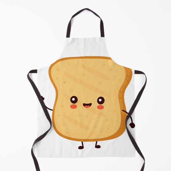 Item preview, Cute happy funny kawaii toast designed and sold by KawaiiFoodArt.