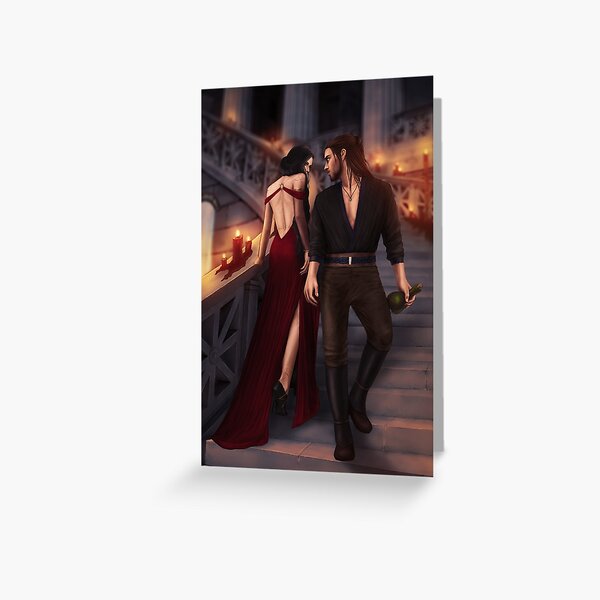 The Scarlet Night Greeting Card