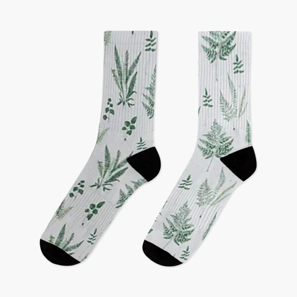 Item preview, Green Fern Leaves Beige Background designed and sold by WearWolfDesigns.