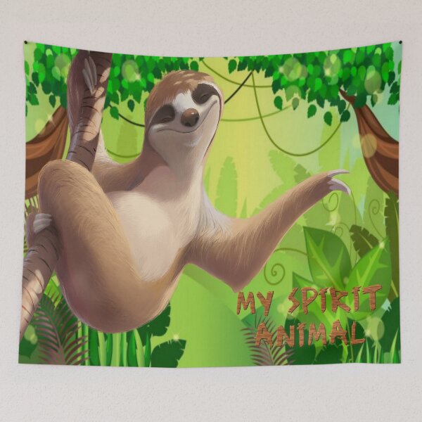 Item preview, My Spirit Animal - Sloth designed and sold by Crazy-Leo.