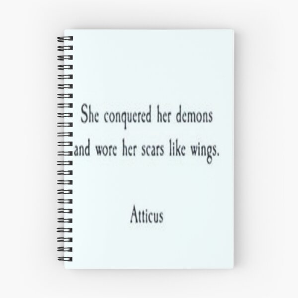 Item preview, she conquered her demons and wore her scars like wings. -quote designed and sold by shopvision.