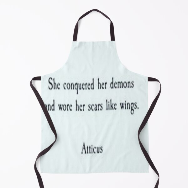 Item preview, she conquered her demons and wore her scars like wings. -quote designed and sold by shopvision.