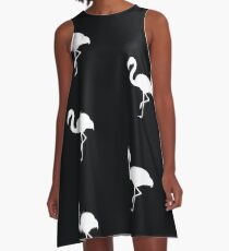 Flamingo A-Linien Kleid