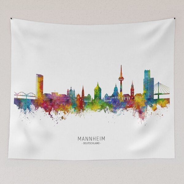 Item preview, Mannheim Germany Skyline designed and sold by ArtPrints.