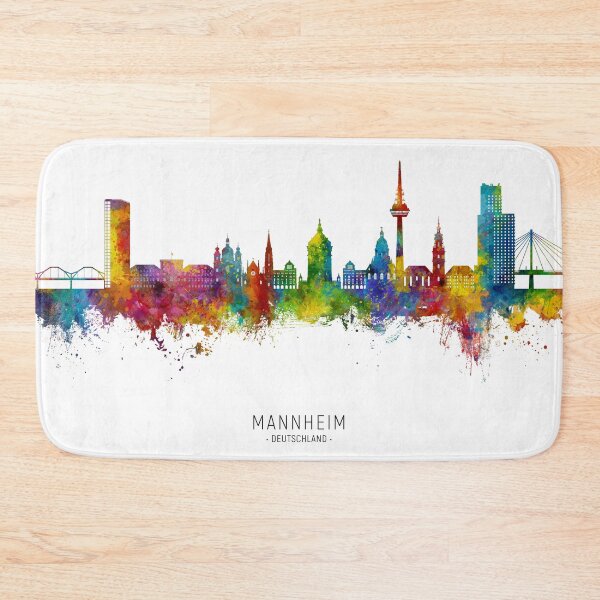Item preview, Mannheim Germany Skyline designed and sold by ArtPrints.