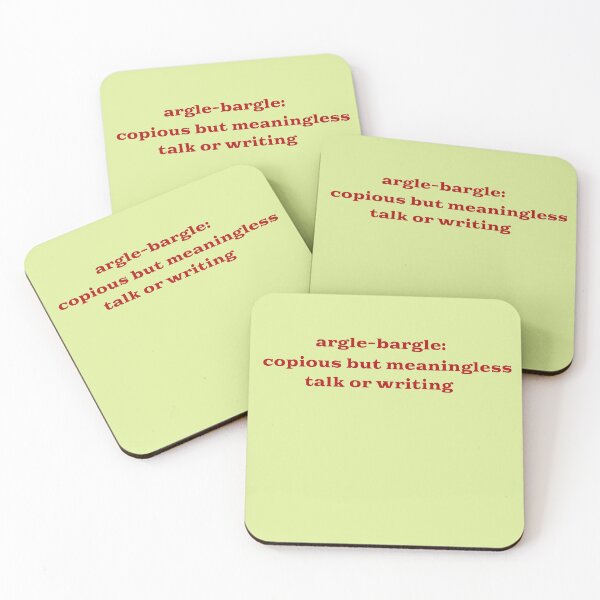 Item preview, argle-bargle: copious but meaningless talk or writing designed and sold by Wyman Brent.