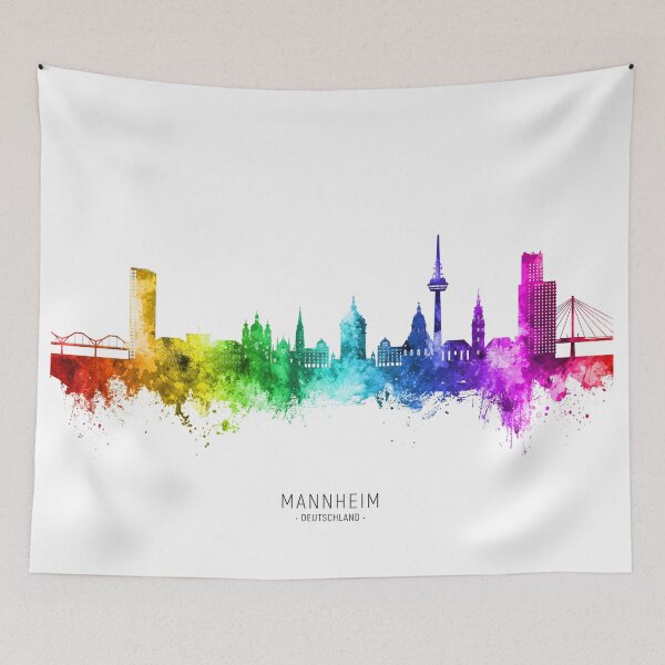 Item preview, Mannheim Germany Skyline designed and sold by ArtPrints.