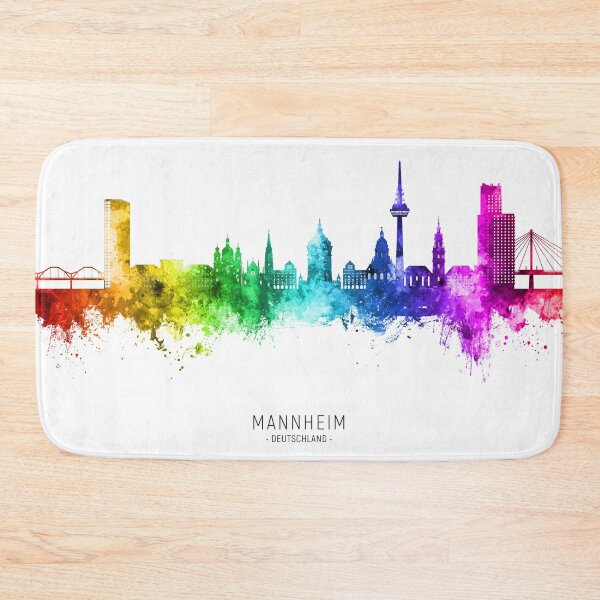 Item preview, Mannheim Germany Skyline designed and sold by ArtPrints.