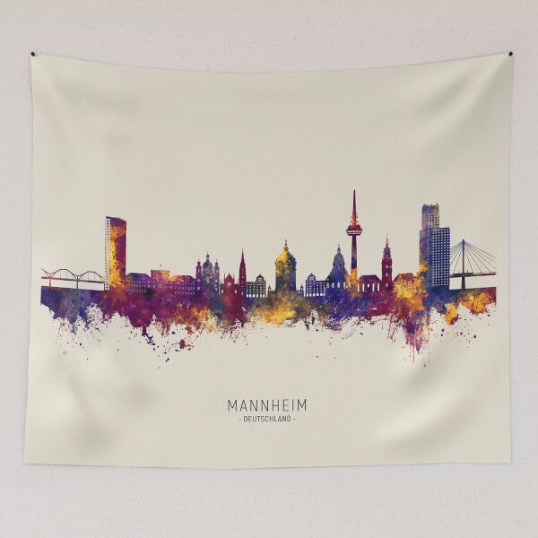 Item preview, Mannheim Germany Skyline designed and sold by ArtPrints.