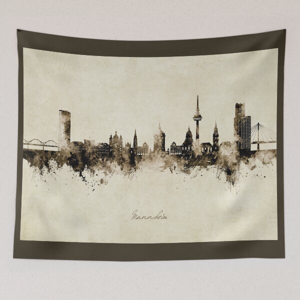 Item preview, Mannheim Germany Skyline designed and sold by ArtPrints.