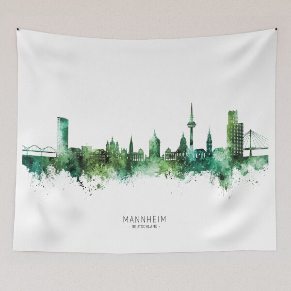 Item preview, Mannheim Germany Skyline designed and sold by ArtPrints.
