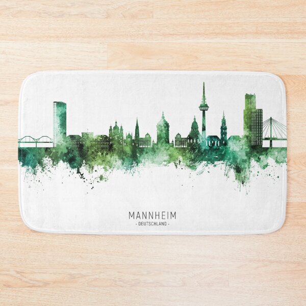 Item preview, Mannheim Germany Skyline designed and sold by ArtPrints.