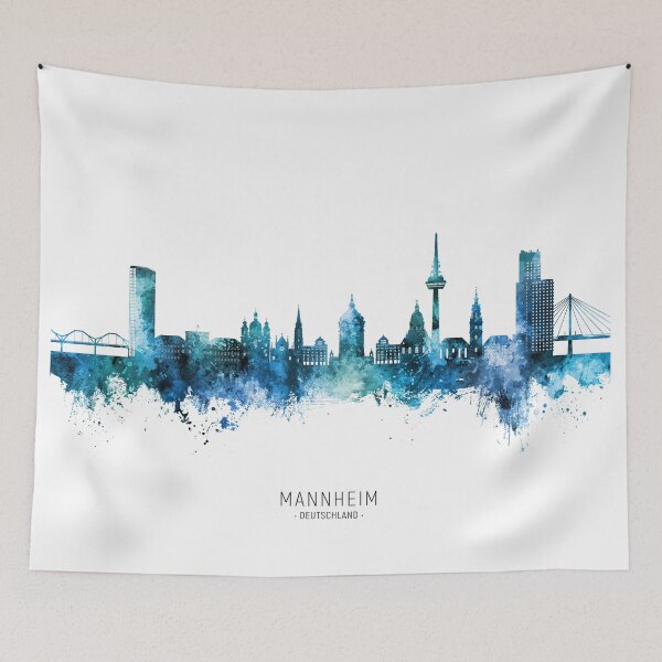 Item preview, Mannheim Germany Skyline designed and sold by ArtPrints.
