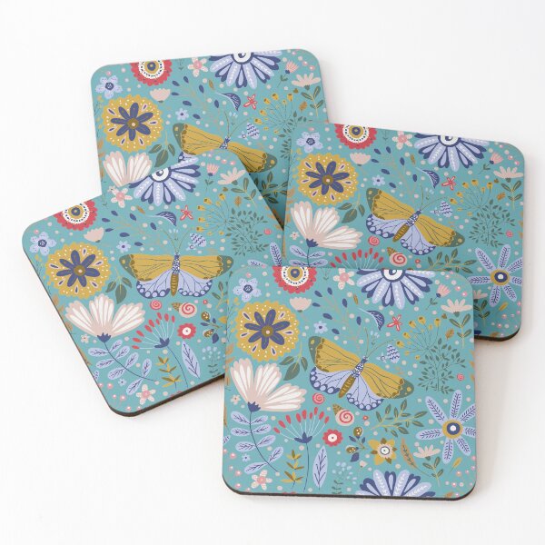 Item preview, Seamless Pattern Floral and Butterfly designed and sold by GeeHanz.