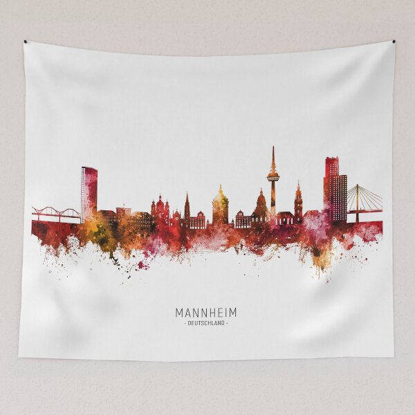 Item preview, Mannheim Germany Skyline designed and sold by ArtPrints.