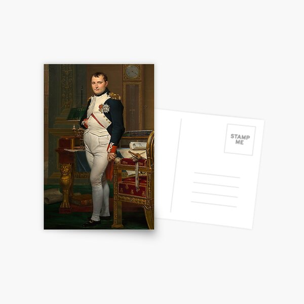 Portrait of Napoleon in his late thirties. Postcard
