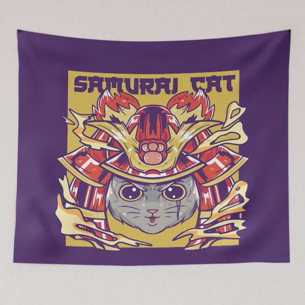 Item preview, Samurai Cat designed and sold by ParadiseNara.