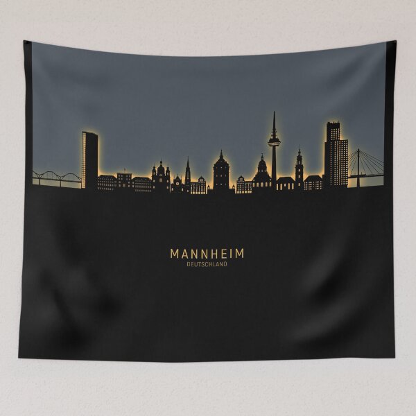 Item preview, Mannheim Germany Skyline designed and sold by ArtPrints.