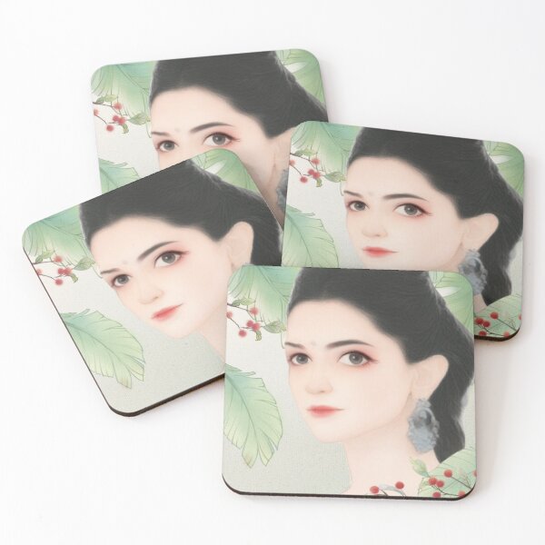 Item preview, Beautiful western woman drawing with a bindi and earrings designed and sold by chicsignzodiac.