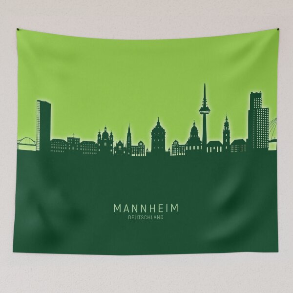 Item preview, Mannheim Germany Skyline designed and sold by ArtPrints.
