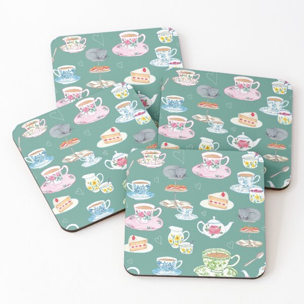 Item preview, Afternoon Tea with a Black Cat designed and sold by Miqan.