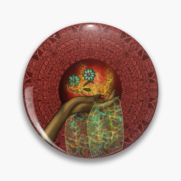 Item preview, Red Magic Hands Mandala Fractal designed and sold by sagaana.