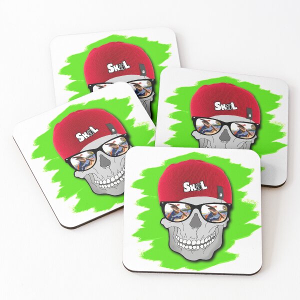 Item preview, Skaterboarder Skull with Beanie - The Skel Collection designed and sold by EpicArtVibe.