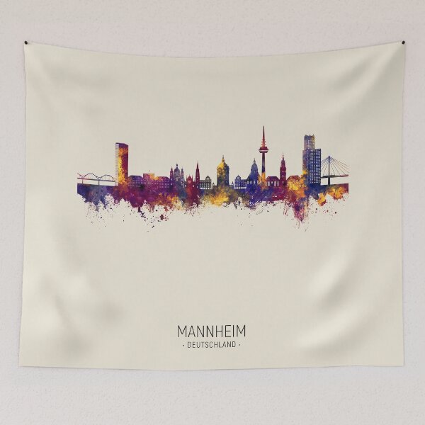 Item preview, Mannheim Germany Skyline designed and sold by ArtPrints.