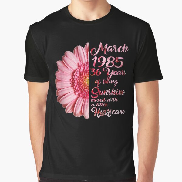 Artikel-Vorschau von März Mädchen 1985 T 36 Jahre alt 36. Geburtstagsgeschenk, designt und verkauft von mylahKristian.