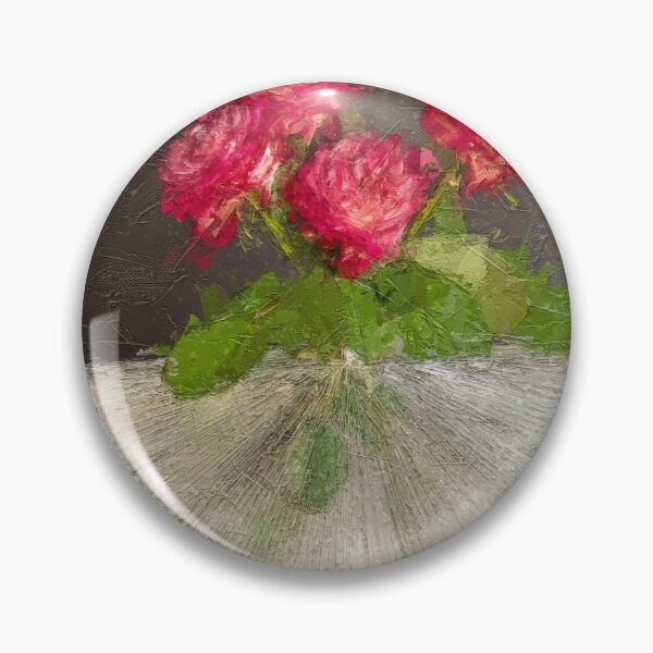 Artikelvorschau, Malerische Wirkung mit Rosen in der Kristallvase entworfen und verkauft von ritadilalla.