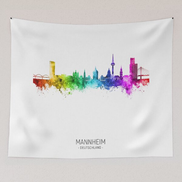 Item preview, Mannheim Germany Skyline designed and sold by ArtPrints.