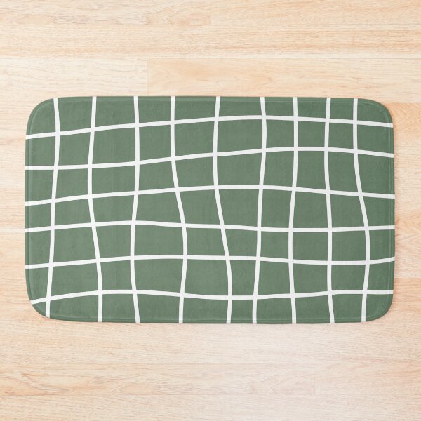 Item preview, Hand Drawn Grid (white/sage green) designed and sold by Design Minds Boutique.