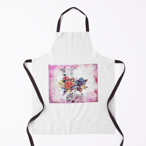 Item preview, Mixed Media Pink Floral designed and sold by PencilandBrush.